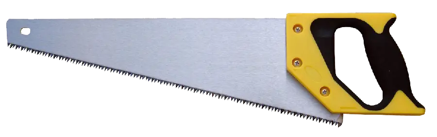 Carpenter's saw in PNG format
