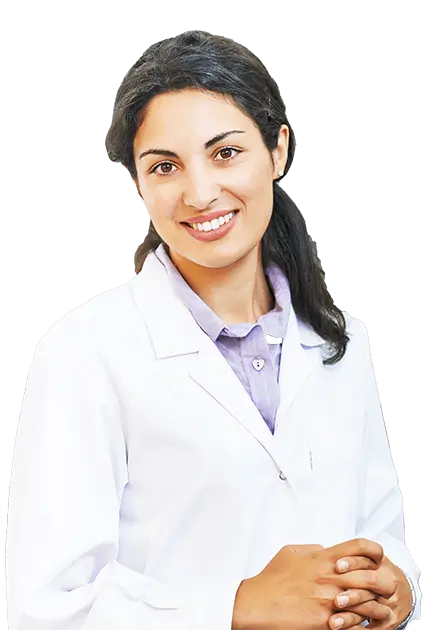 Photo of a real, beautiful and pretty nurse in PNG format