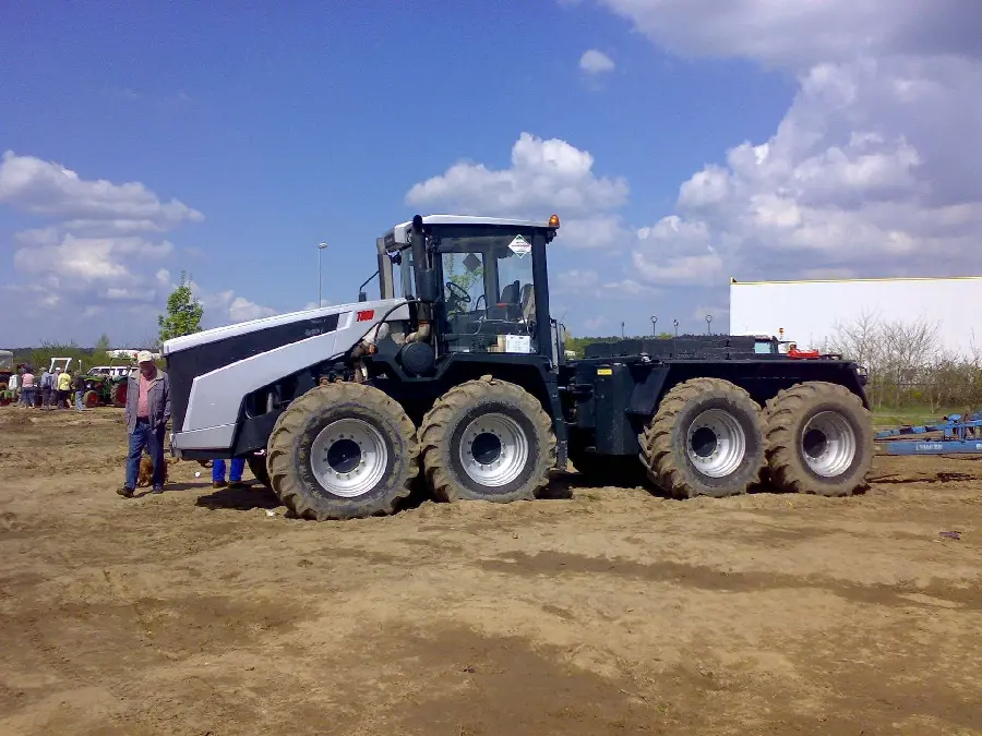 Tractor background for printing and advertising agricultural products