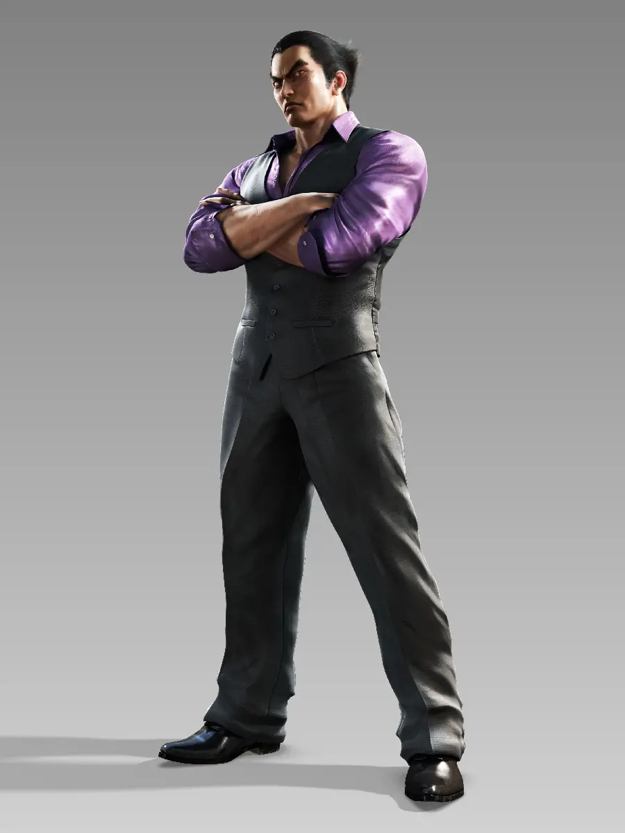 Full-length wallpaper of Kazuya Mishima