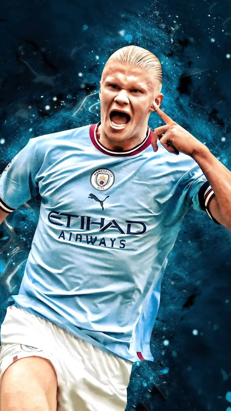 The best background with Erling Haaland's photo for footballers