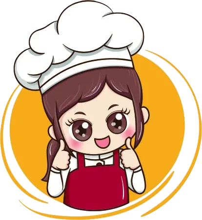 Animation image of a little chef in a circular frame