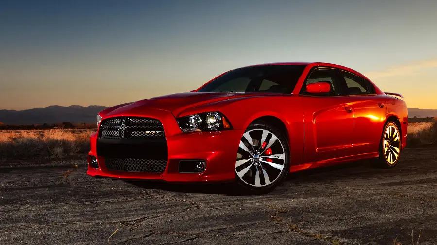 Luxury boyish wallpaper of a luxurious and stylish red car