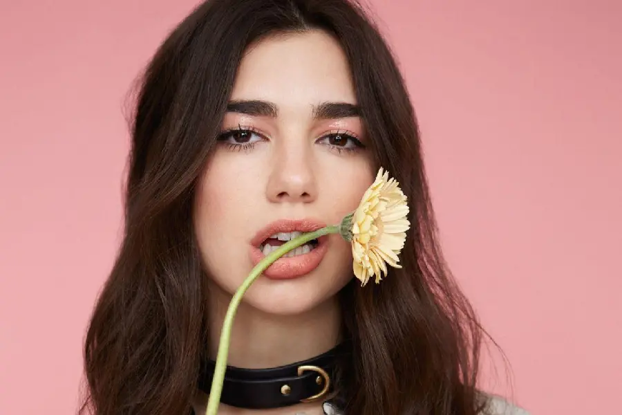 Wallpaper of Dua Lipa, active in music and modeling
