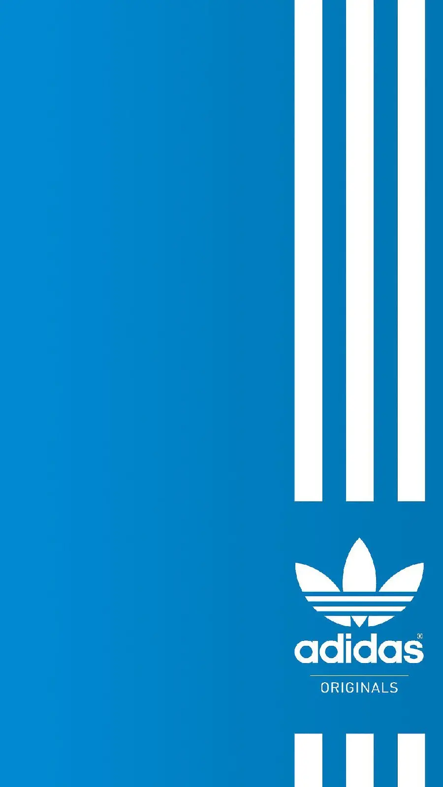 Original stock photo of Adidas logo with white stripes