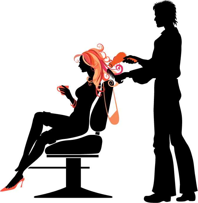 Hairdresser PNG and cropped image