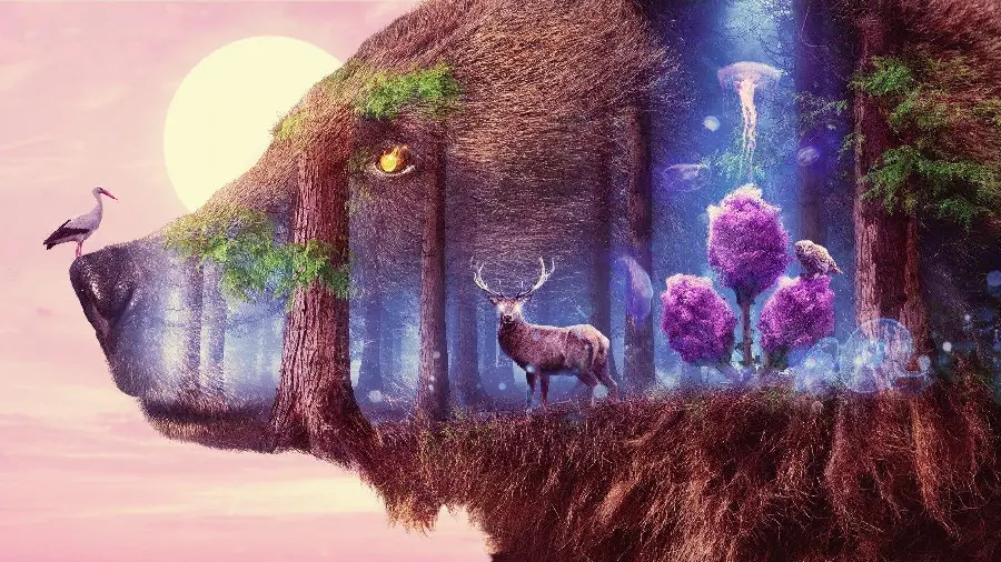 Incredibly beautiful background photo with artistic and creative design of surrealism