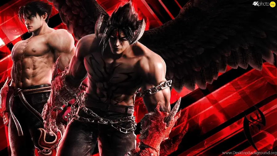 High-quality wallpaper of Jin Kazama for the computer