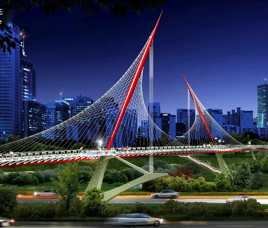 Completed Civil Engineering and Architectural Map of the Khodro Bridge