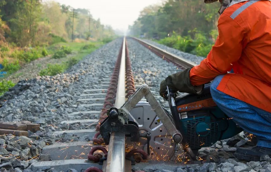 Image of rail construction using metallurgical engineering