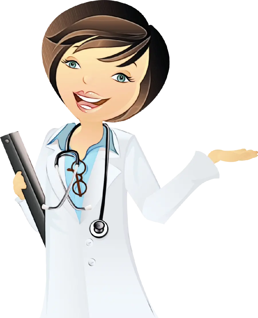 Download PNG graphic image of a nurse cutout without background 