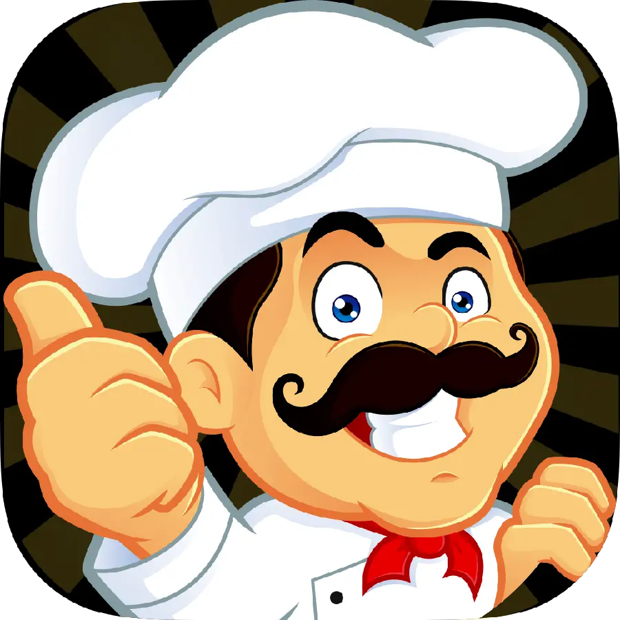Photo of a computer drawing of a chef in png format