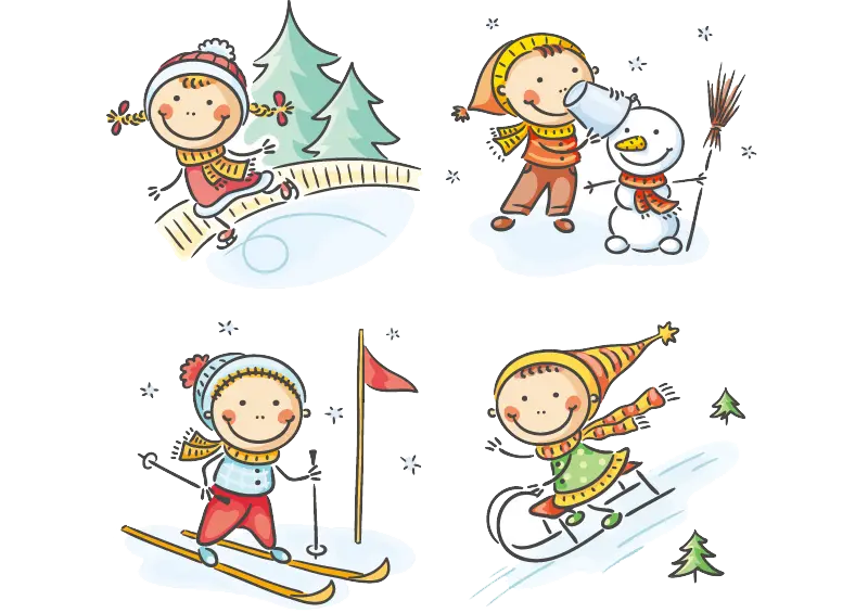 Image of little snowmen and Googly Magoly PNG