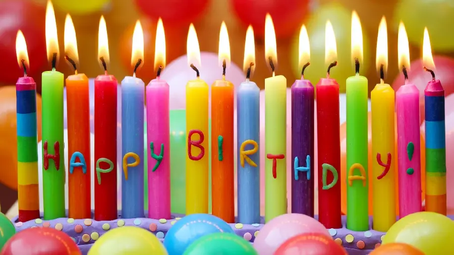 Spectacular and cheerful background image with a birthday design for celebrations