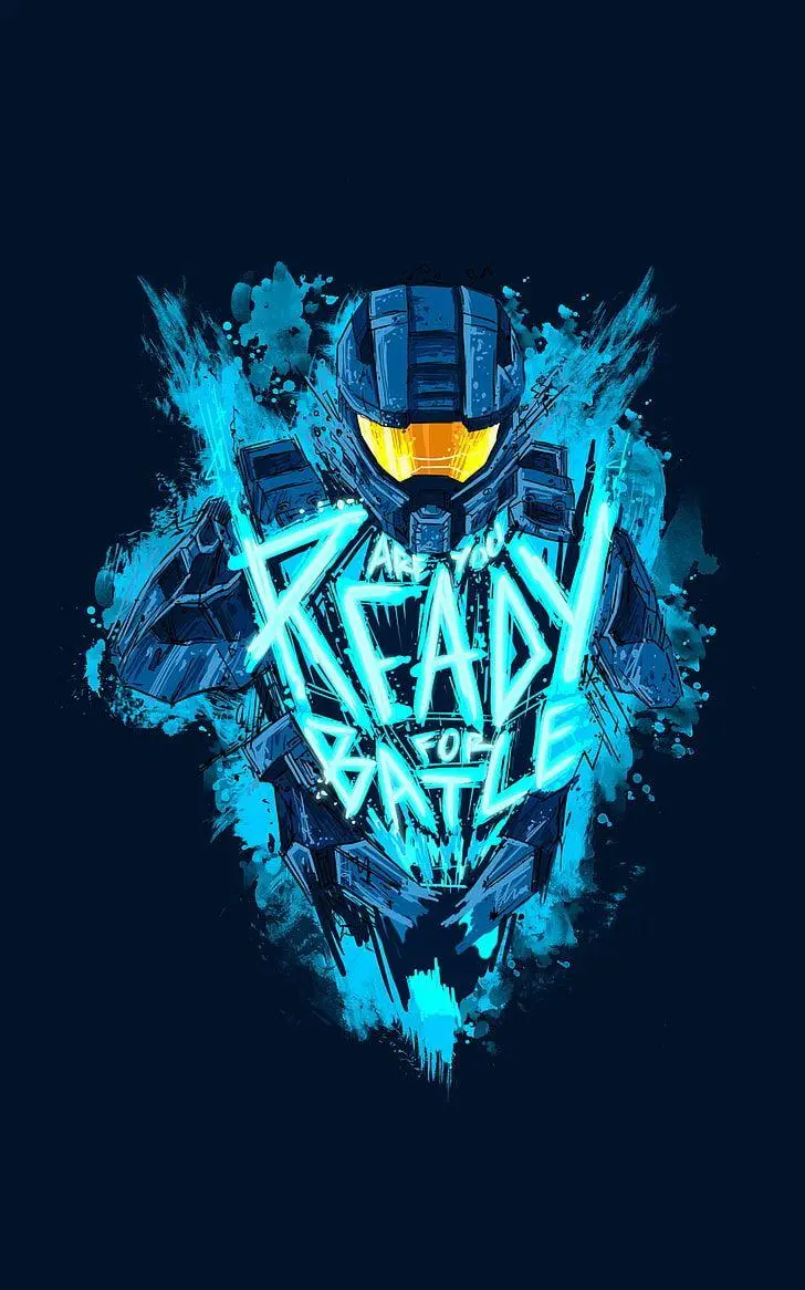 A photo of the symbol of Master Chief, an American game character