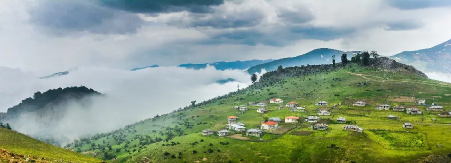 The landscape and perspective of the northern regions of Iran is a beautiful and spectacular tourist area 