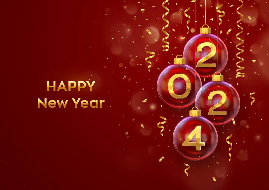 New and free image with red theme Christmas 2024