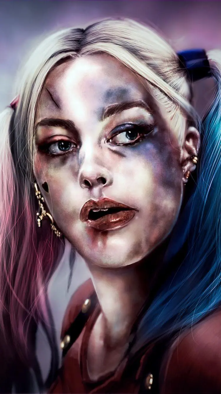 Harley Quinn image in the Suicide Squad superhero movie