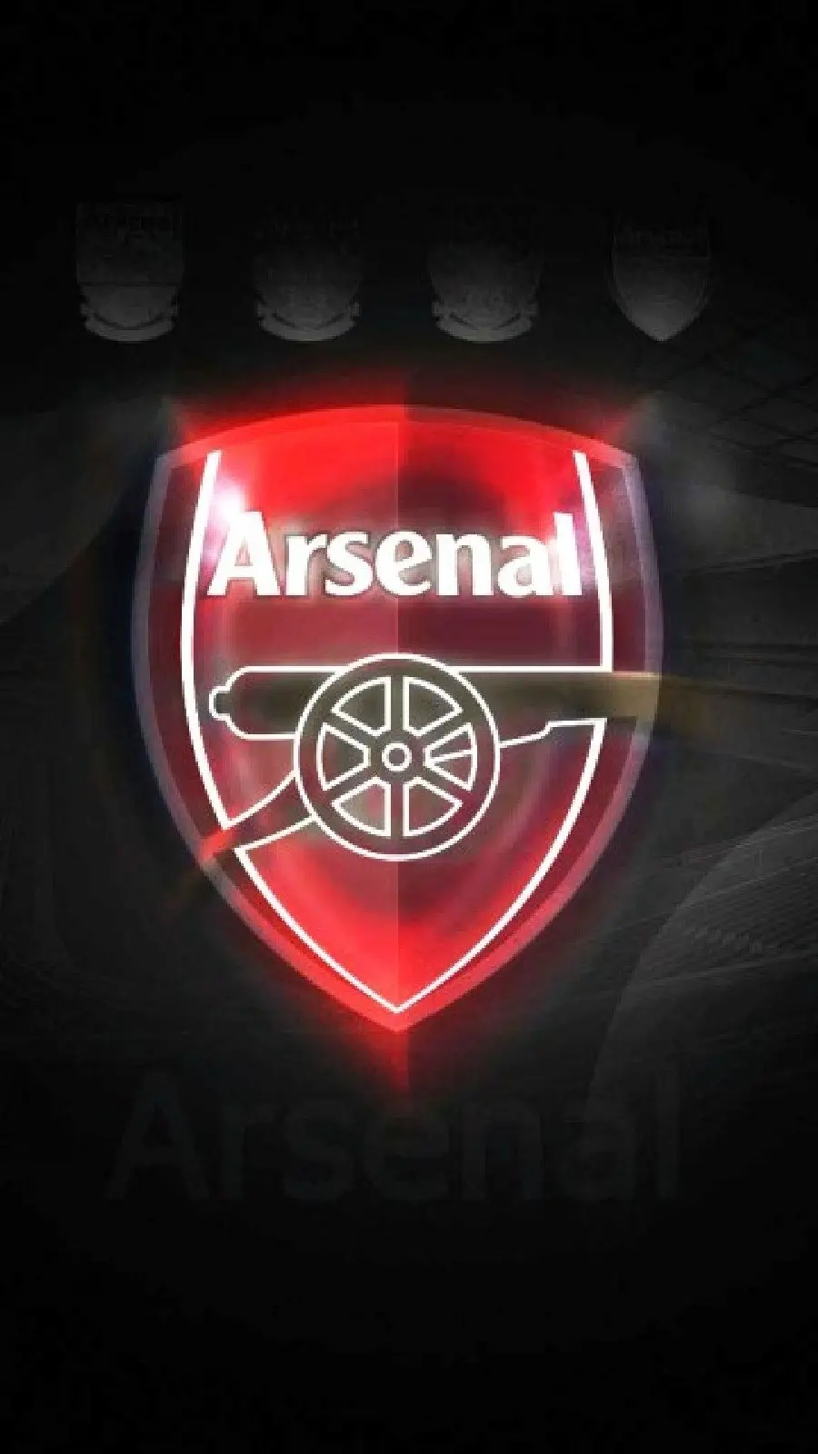 Download Arsenal illuminated background photo with black background and FULL HD quality 