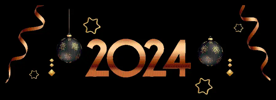 Image for Christmas and New Year 2024 greetings
