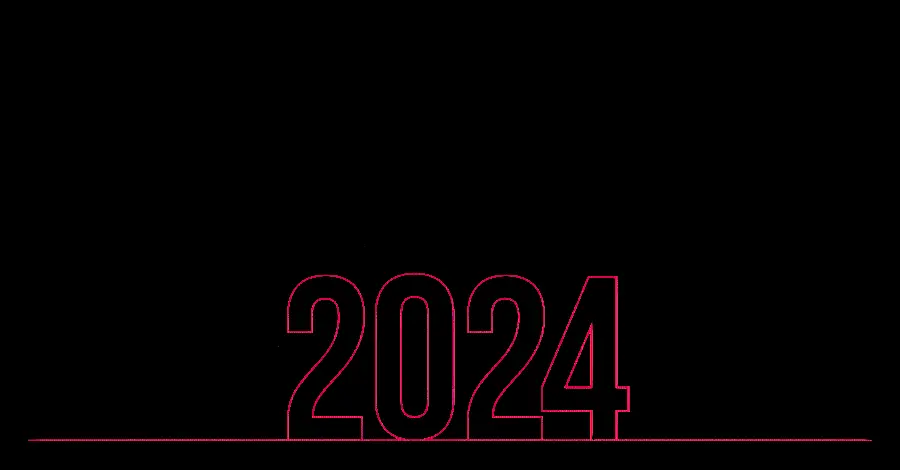Wallpaper 2024 designed with red lines in excellent quality