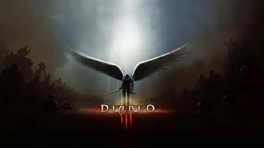 High quality stock for printing stickers on the back of the laptop from the game Diablo