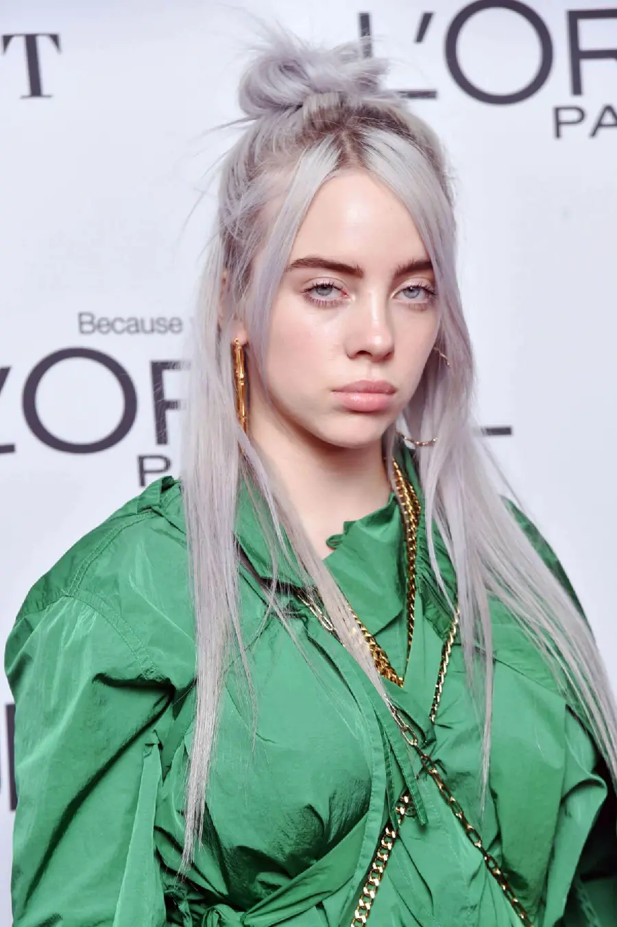Billie Eilish's background at the release of the new song 2024 
