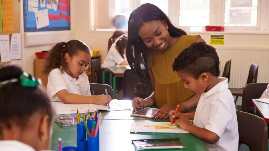 Stock images of kindergartens in foreign countries for printing posters