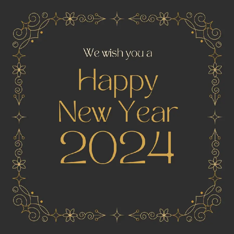 Old design photo for New Year and Christmas 2024 greetings