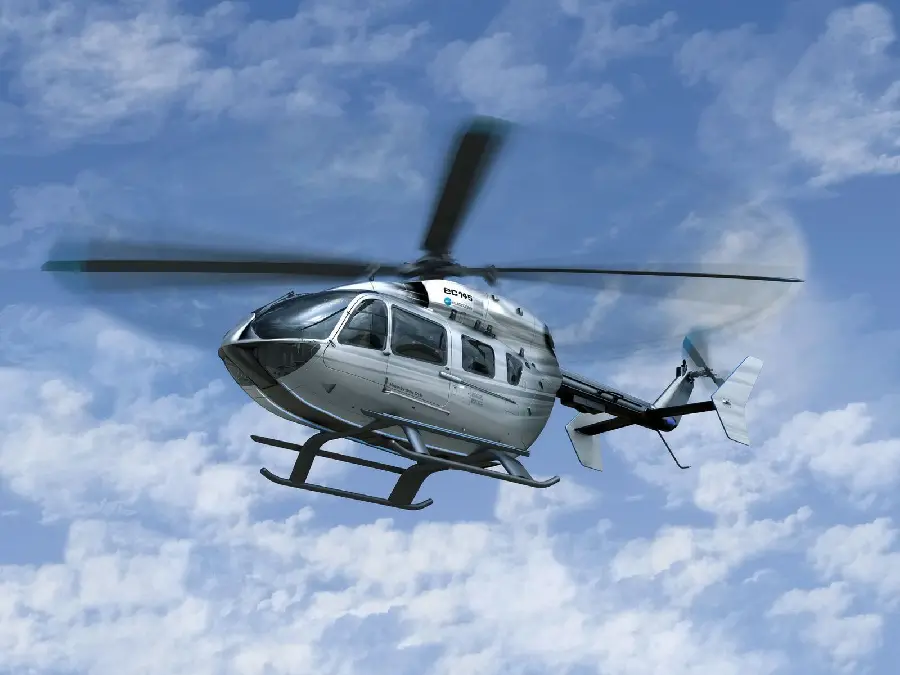 The most beautiful image published of a private helicopter in flight 