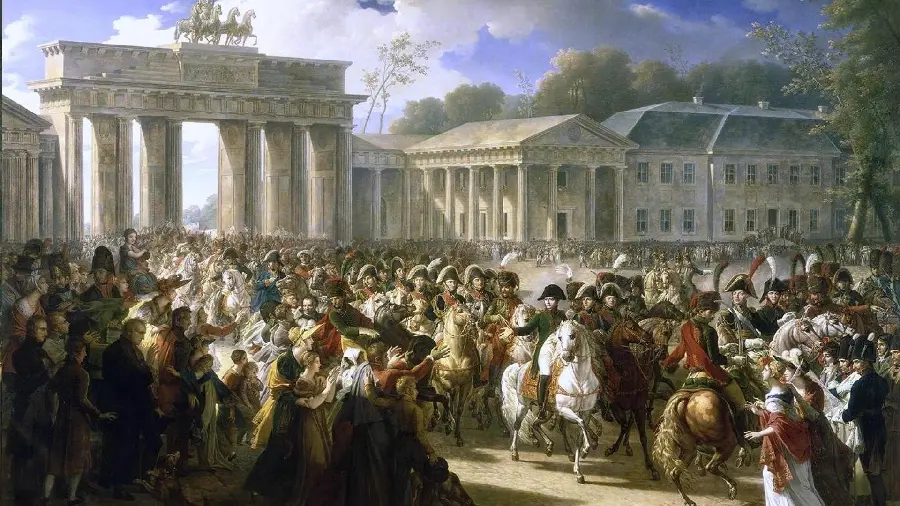 A photo of a classic art painting that is dense and crowded, suitable for social people