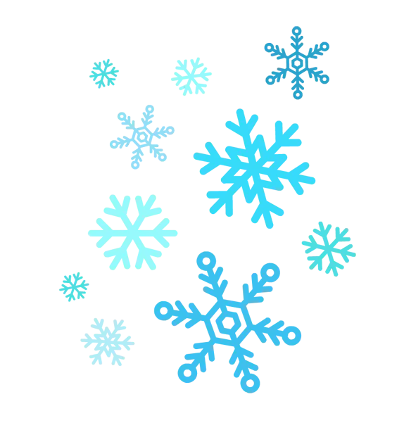 PNG image and round cut snowflake suitable for logo design