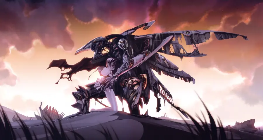 Frightening wallpaper of a scary and large robot with 4k quality