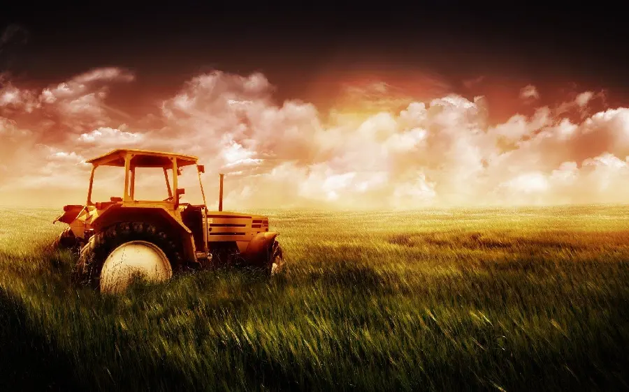 High-quality photos of tractors for printing signs in relevant places