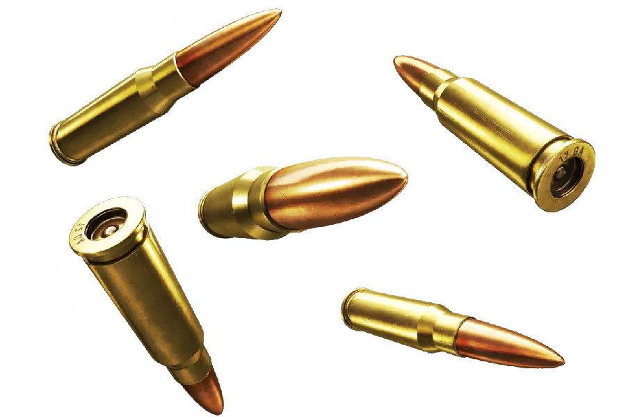 The most deadly war bullets in PNG format