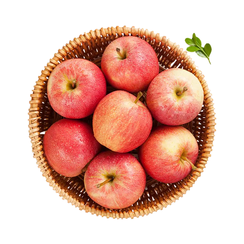 Download a photo of delicious and beautiful red apples in PNG format 