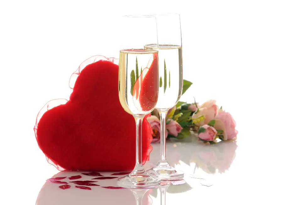 Download Valentine's Day Stock Photo Love or Valentine Empty cups next to heart box 