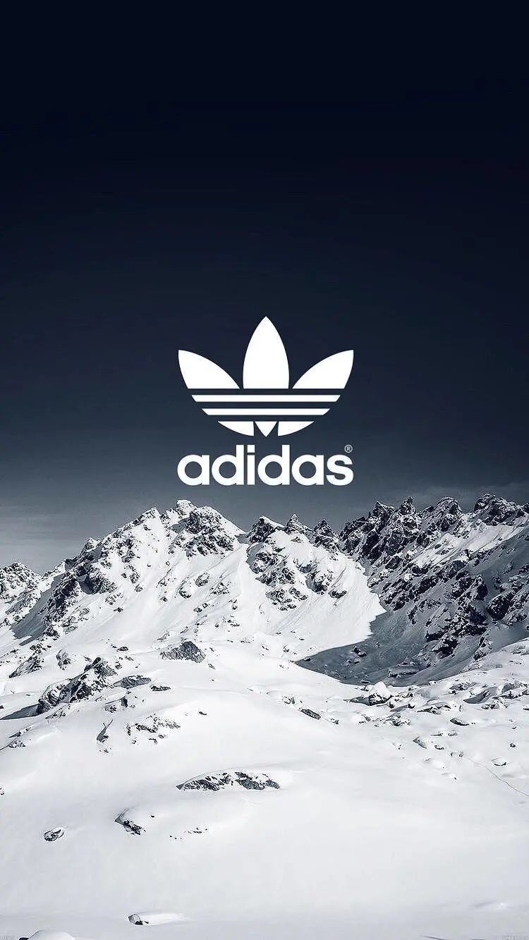 Adidas Original background image to advertise the brand's snow sports equipment