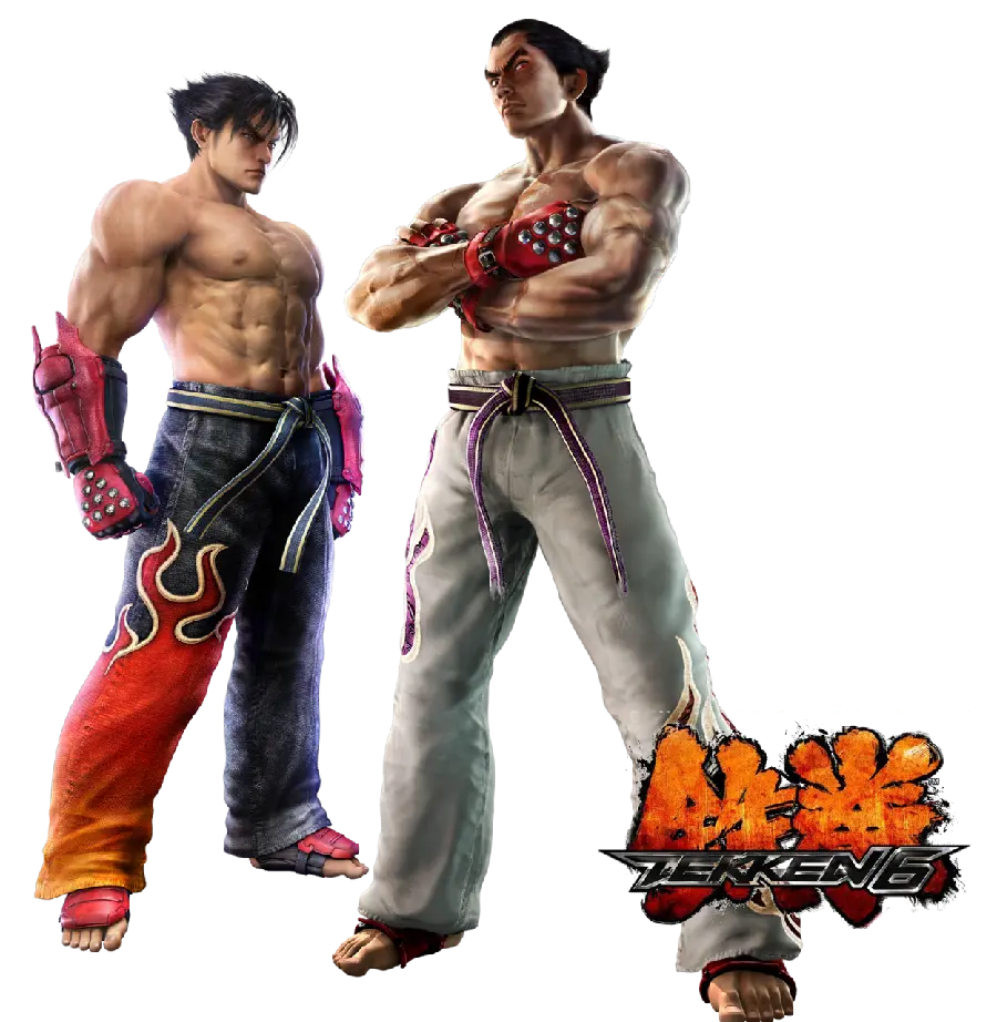 Kazuya Mishima and Jin Kazama in one picture