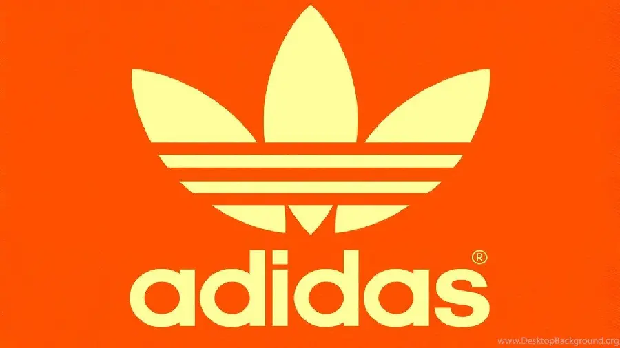 Adidas Original Logo Background with Orange Background
