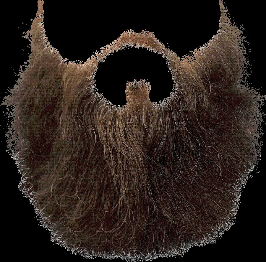 PNG beard mustache suitable for poster printing for men's barbershops