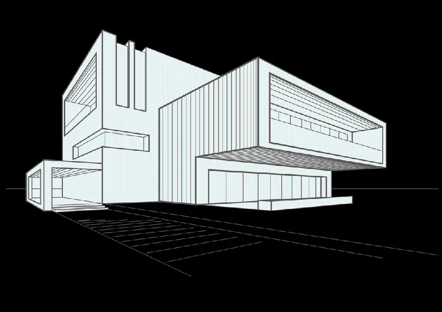 The most stylish designed model of a multi-story building