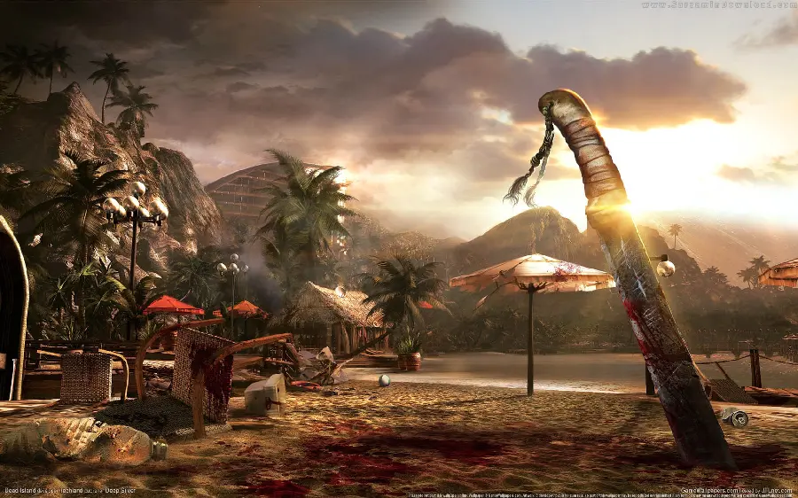 Unique Background Image from the Dead Island Video Game