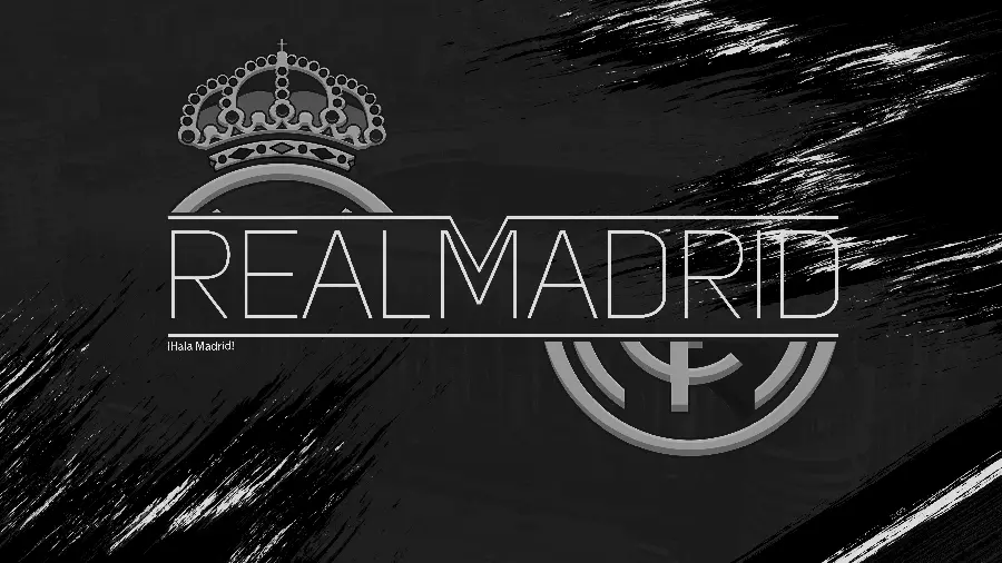Popular football background image Real Madrid logo design HD 