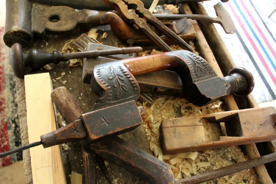 Wallpaper of important tools in the carpentry job and profession
