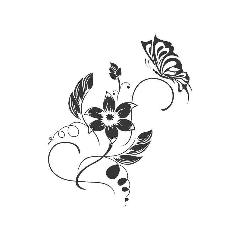 The most beautiful new tattoo design or flower model for beautiful girls