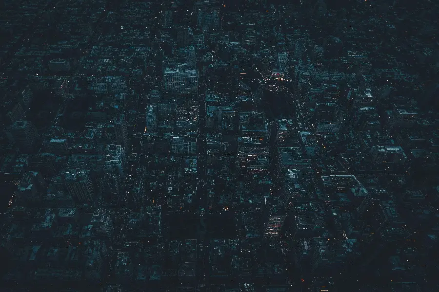 Aerial image of a city with modern architecture and advanced with 8k resolution