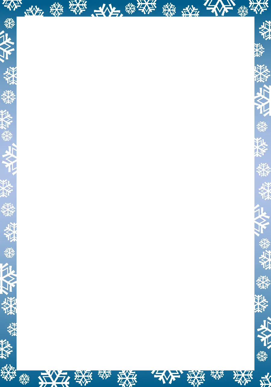 Simple frame image with winter theme PNG for Photoshop