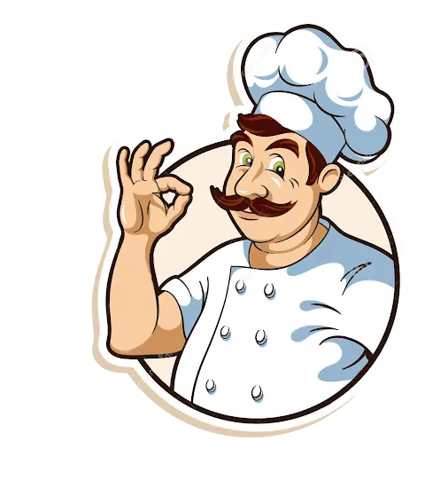 Stylish Cartoon Chef Photo Vector