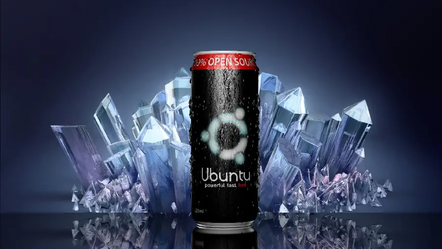 High-quality background from a can of Deluster and ice next to it